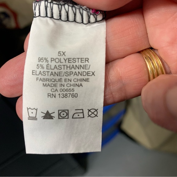 Sea Striped Swim Cover-Up 5XL Pink Black Drawstring Beach Resort Pullover Dress - Picture 7 of 11